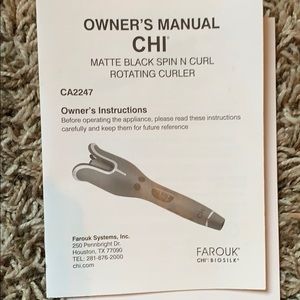 Chi spin n curl rotating curler